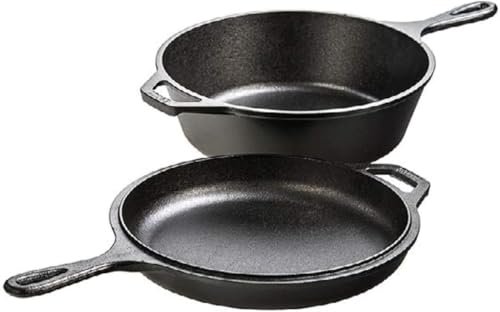Lodge Cast Iron Combo Cooker - PFAS-Free Dutch Oven and