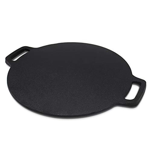 12.6-Inch Cast Iron Roti Tawa, Double Handled Cast Iron...