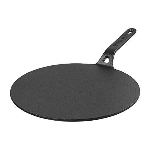 Vinod Legacy Pre Seasoned Cast Iron Flat Roti Tawa, 28cm