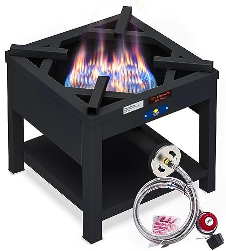 ARC Single Burner Propane Stove, 200,000BTU Cast Iron...