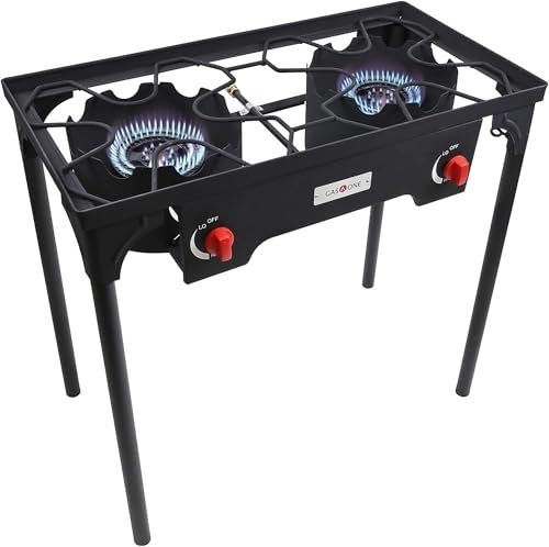 Gas One Propane Double Burner Two Burner Stove with...