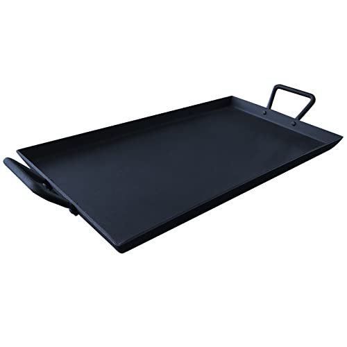 Keleday 21.1 x 10 Inch Cast Iron Griddle Pan