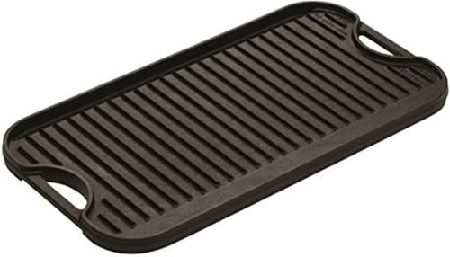 Lodge Pro-Grid Reversible Grill/Griddle - Dual-Sided Cast...
