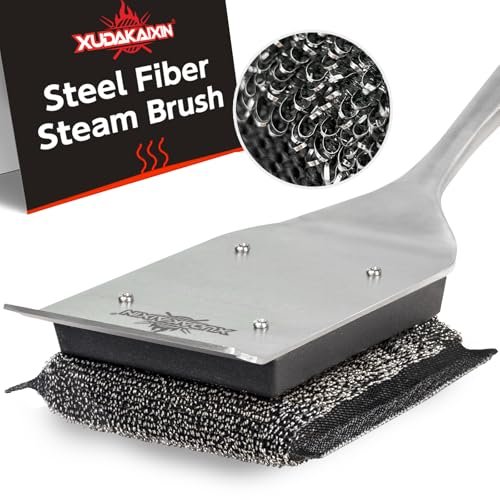 XUDKAKAIXIN Grill Brush Bristle Free,with 1 Replacement Head