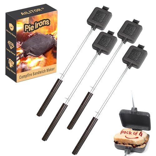 AILITOR Campfire Sandwich Maker Cast Iron Pack of 4