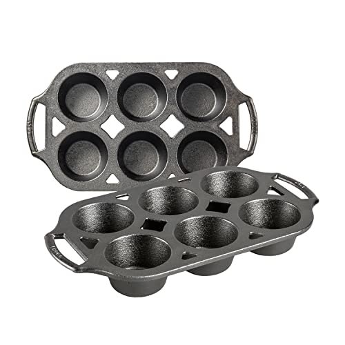 Lodge Cast Iron Muffin Pan, Set of 2