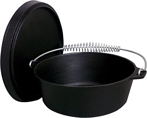 King Kooker 16 Qt. Seasoned Cast Iron Dutch Oven