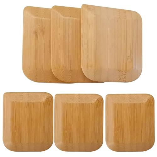 Bamboo Pan Scraper Tool (Pack of 6), Eco-Friendly and...