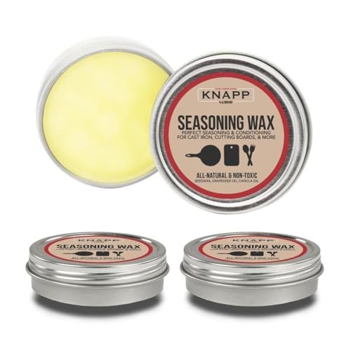 Knapp Made Cast Iron Seasoning Wax and Carbon Steel Wax