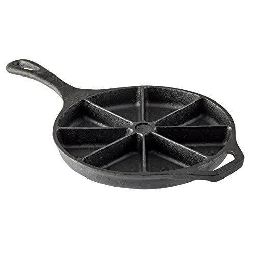 TableCraft 10750 Cast Iron Round Corn Bread Skillet