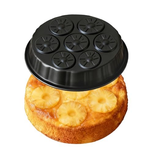 WPffvv Pineapple Upside Down Cake Pan - Large 8-Cup Nonstick