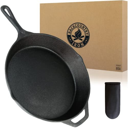 Backcountry Iron 12 Inch Round Large Pre-Seasoned Cast Iron  - Best Cast Iron Skillet Vintage review