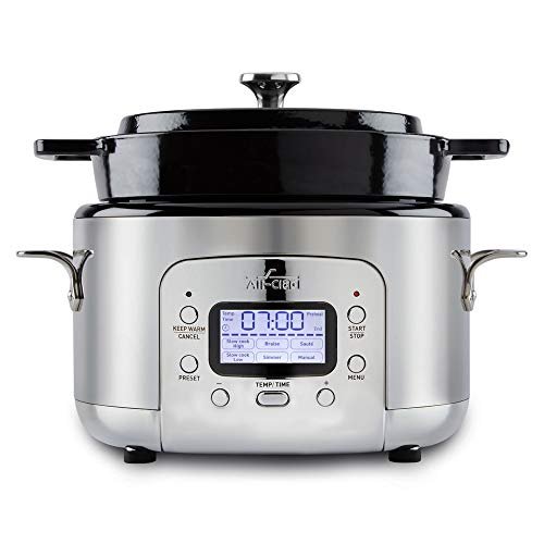 All-Clad 5 Quart 7-in-1 Electric Slow Cooker with Stainless...