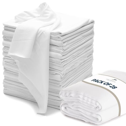 VALENGO New Lint Free Rags – 100% Cotton Reusable Cleaning