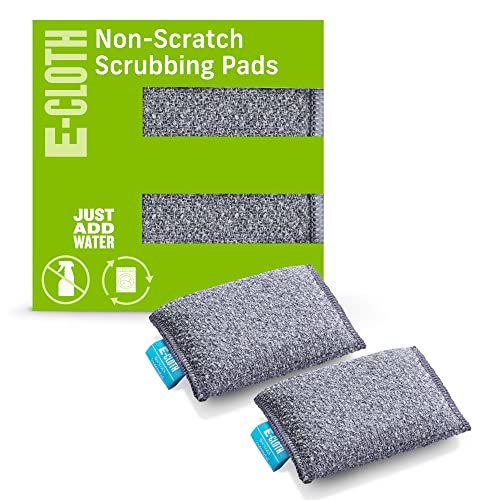 E-Cloth 2-Pack Non-Scratch Scrubbing Pads, Microfiber...