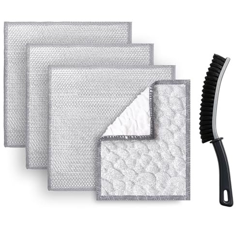 XANGNIER Cast Iron Scrubber Cleaning Kit,5 Pcs for Griddles...