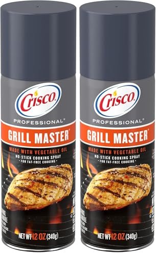 Crisco Cooking Spray, No-Stick | Grill Master, 12-Ounce...