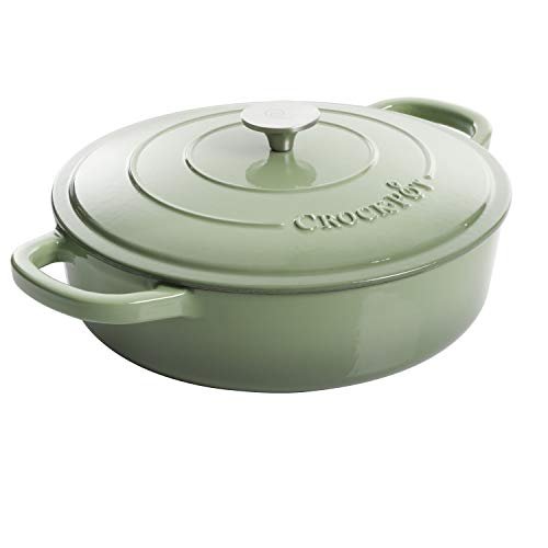 Crock Pot Artisan Enameled Cast Iron Braiser W/Lid,...