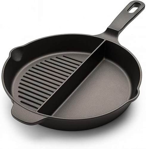 Artisan Fire 10 Inch Cast Iron Skillet-Breakfast Pan with...