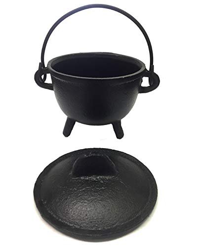 New Age Imports, Inc. Cast Iron Cauldron with Handle and