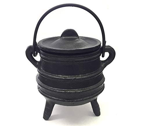 New Age Imports, Inc. Cast Iron Cauldron with Lid and