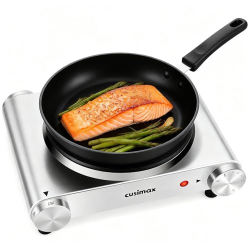 Electric Stove, CUSIMAX Portable Hot Plate for Countertop...