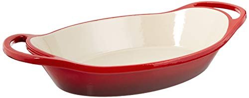 Lodge 2 Quart Enameled Cast Iron Oval Casserole Dish