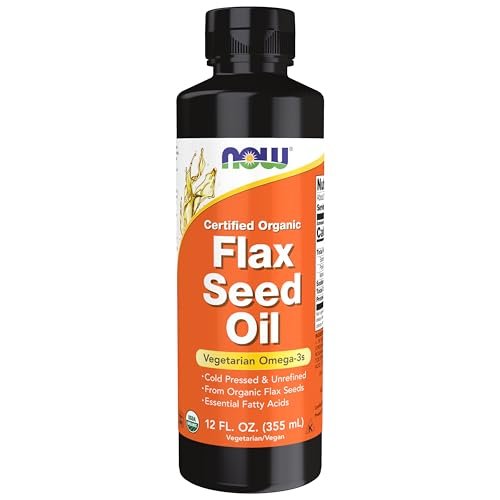 NOW Foods Supplements, Certified Organic Flax Seed Oil,...