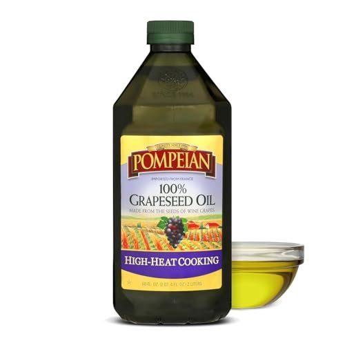 Pompeian 100% Grapeseed Oil, Light and Subtle Flavor, 68 Fl
