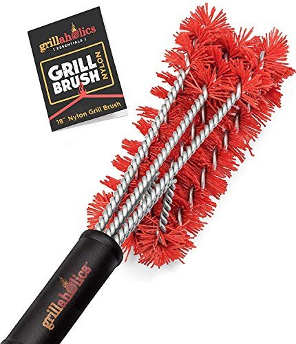 Grillaholics Essentials Nylon Grill Brush - Bristle Free...