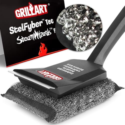 GRILLART Grill Brush Bristle Free, SteamWizards [Ultra Safe...