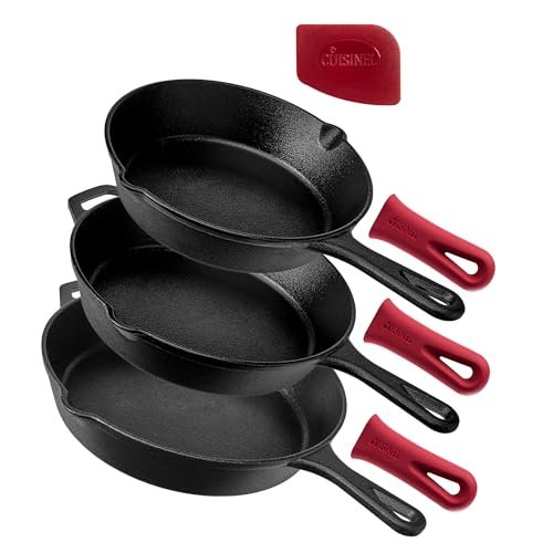 Cuisinel Cast Iron Skillet Set - 8