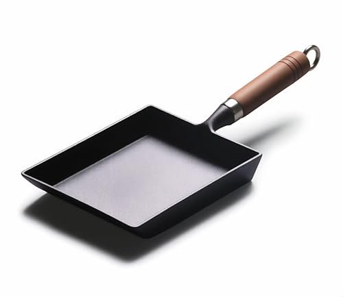 Japanese Cast Iron Tamagoyaki Pan - Pre-Seasoned, Non-Stick...