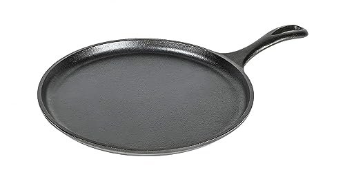 Lodge Round Seasoned Cast Iron Griddle - 10.5-Inch...