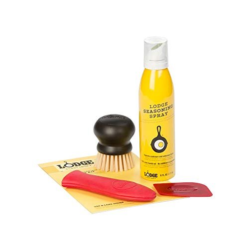Lodge Seasoned Cast Iron Care Kit 5-Piece Set, Assorted