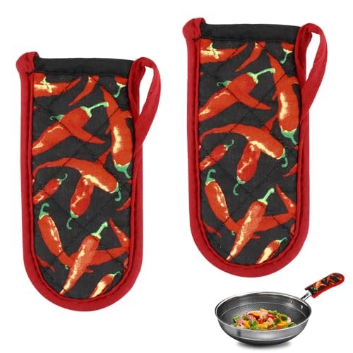 2PCS Hot Handle Covers Cast Iron Skillet Handle Covers