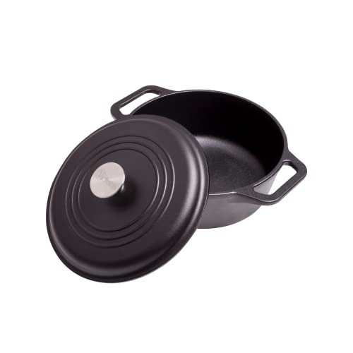 Victoria 4-Quart Cast Iron Dutch Oven with Lid and Handles