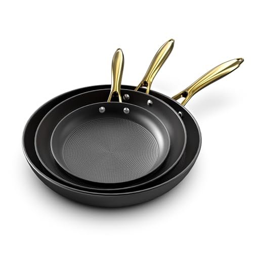 imarku 3 Pcs Non Stick Frying Pans Set, Dishwasher &