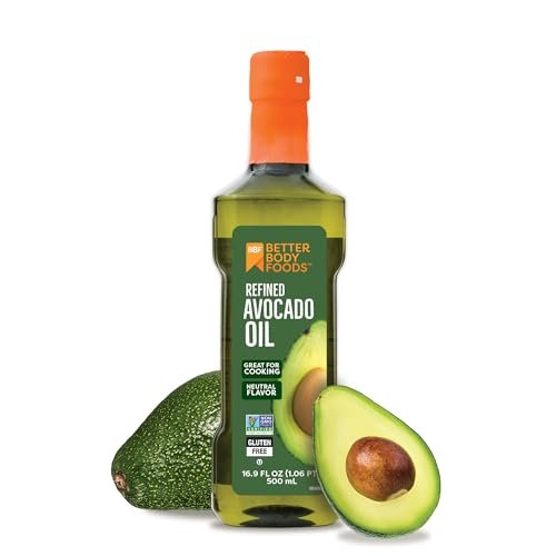 BetterBody Foods Refined Avocado Oil, Non-GMO Cooking Oil...