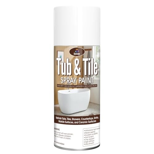 Tile Paint, White Tub and Tile Refinishing Spray Paint Kit