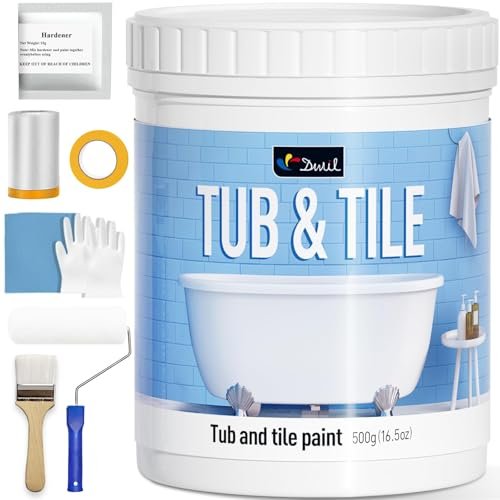 DWIL Tile Paint, Tub and Tile Refinishing White Kit