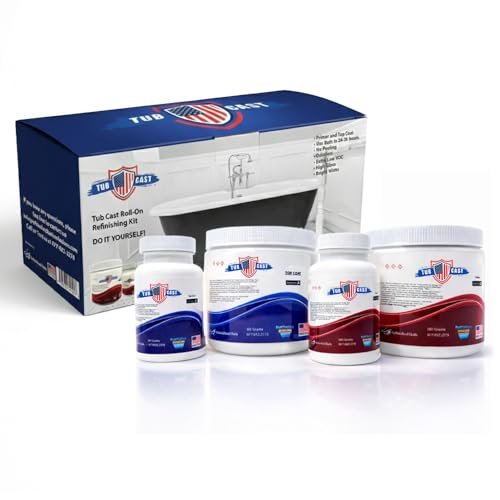 Ekopel Roll On Tub Cast Bathtub Refinishing Kit, Bright...