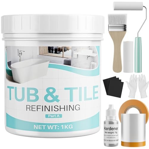 Xmntdo Tub Paint for Bathtub, 35oz Tub Tile Refinishing Kit