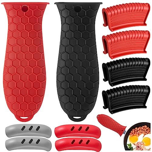 Cast Iron Handle Cover, 10 Packs Silicone Pot Holders