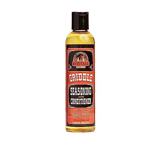 Heritage Products Griddle Seasoning Oil - Low-Smoke,...