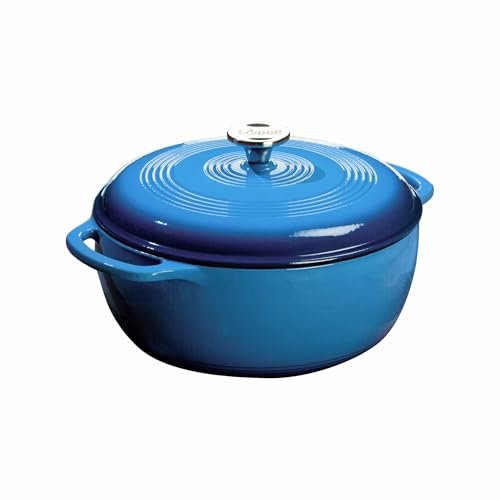 Lodge Essential Enamel Cast Iron Dutch Oven for Versatile...
