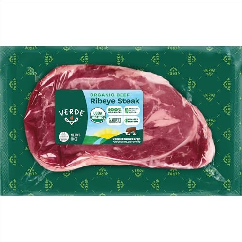 Verde Farms, Beef Ribeye Steak, Organic, Grass-Fed | 0.625...