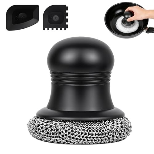 AGNG IGFE 316 Upgraded Cast Iron Scrubber with Pan Scraper