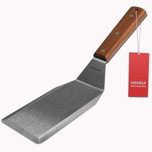 Professional Metal Spatula for Cast Iron Skillets and Flat...