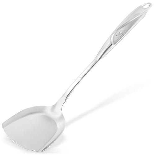 Zulay Kitchen Stainless Steel Wok Spatula - Durable...